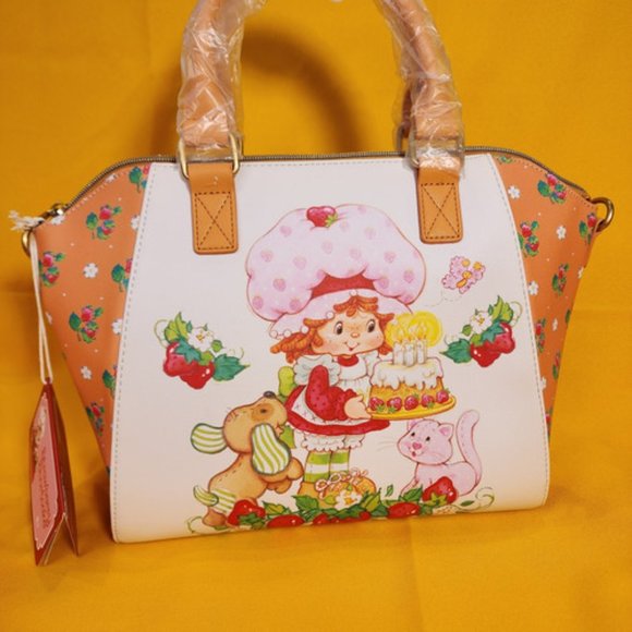 Loungefly Strawberry Shortcake & Friends Birthday Cake Satchel Handbag NEW - Picture 13 of 13